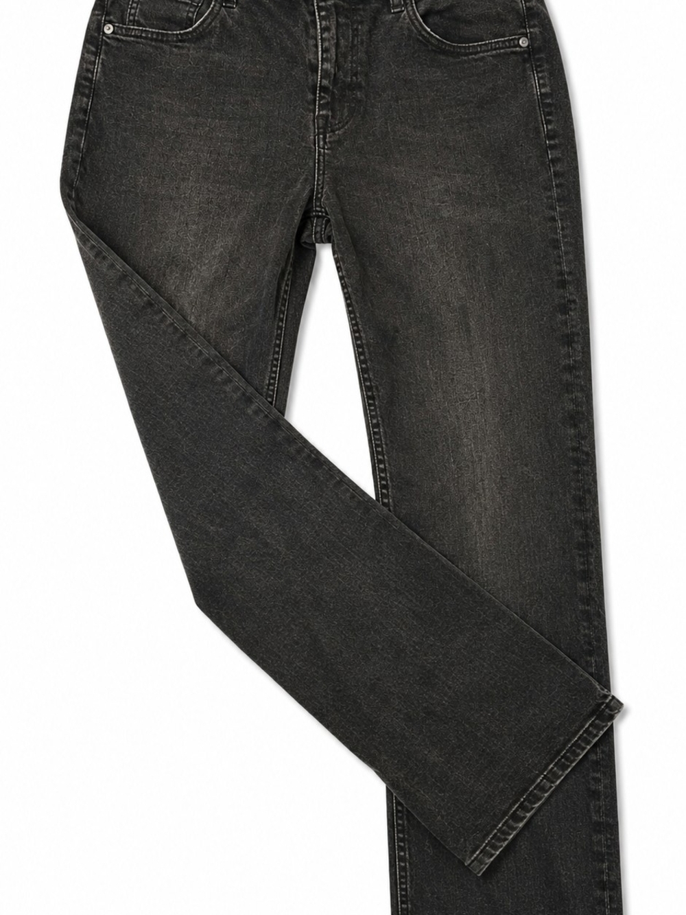 Hudson Los Angeles Black Distressed Jeans Size 8 Bootcut Flap Pocket Neverworn